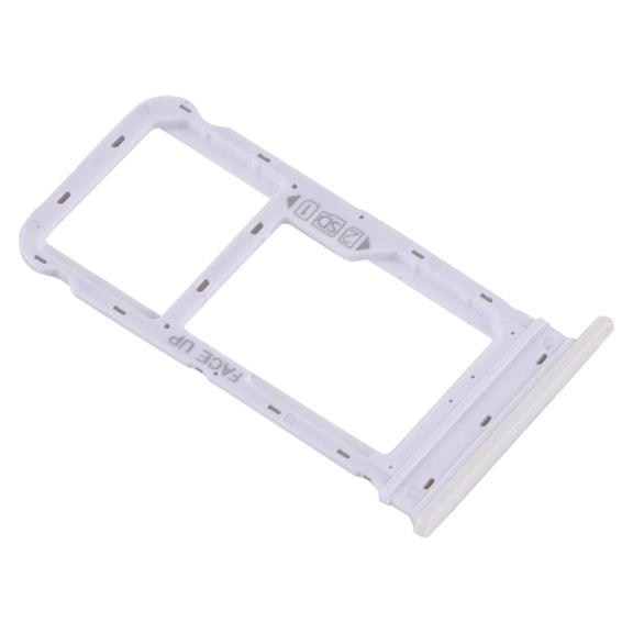 SIM Card Tray + Micro SD Card Tray for Motorola Moto G8 (White)