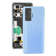 For Vivo X50 Pro V2005A Battery Back Cover (Blue)