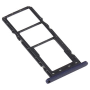 SIM Card Tray + SIM Card Tray + Micro SD Card Tray for Motorola Moto G8 Power Lite (Black)