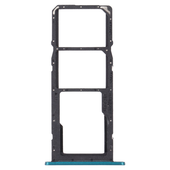 SIM Card Tray + SIM Card Tray + Micro SD Card Tray for Huawei Y7a (Green)