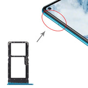 SIM Card Tray + SIM Card Tray / Micro SD Card Tray for Huawei Maimang 9 (Blue)