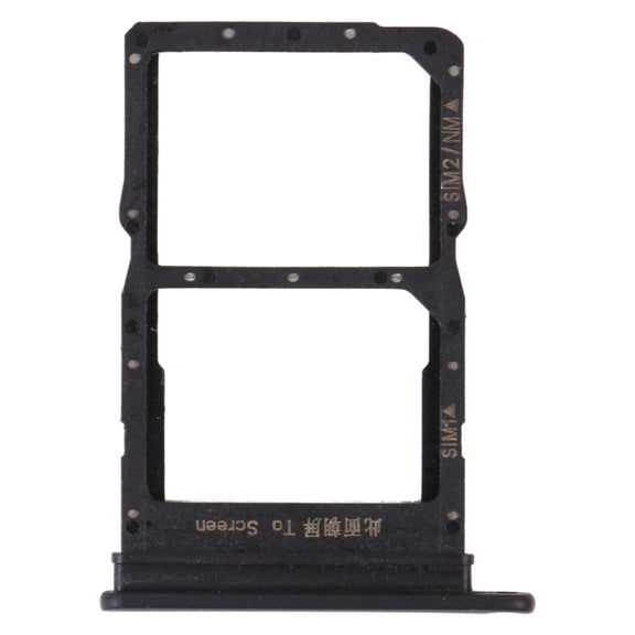 SIM Card Tray + SIM Card Tray / NMicro Card Tray for Honor X10 Max 5G (Black)