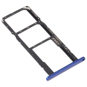 SIM Card Tray + SIM Card Tray + Micro SD Card Tray for Honor 8S 2020 (Blue)