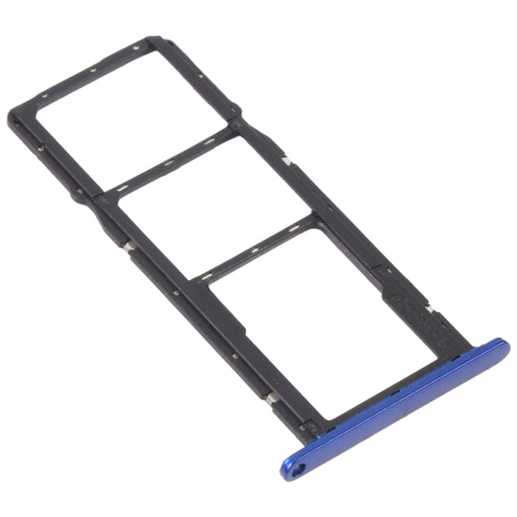 SIM Card Tray + SIM Card Tray + Micro SD Card Tray for Honor 8S 2020 (Blue)
