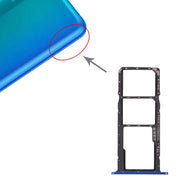 SIM Card Tray + SIM Card Tray + Micro SD Card Tray for Honor 8S 2020 (Blue)