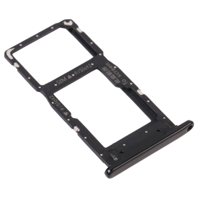 SIM Card Tray + SIM Card Tray / Micro SD Card Tray for Honor 9S (Black)