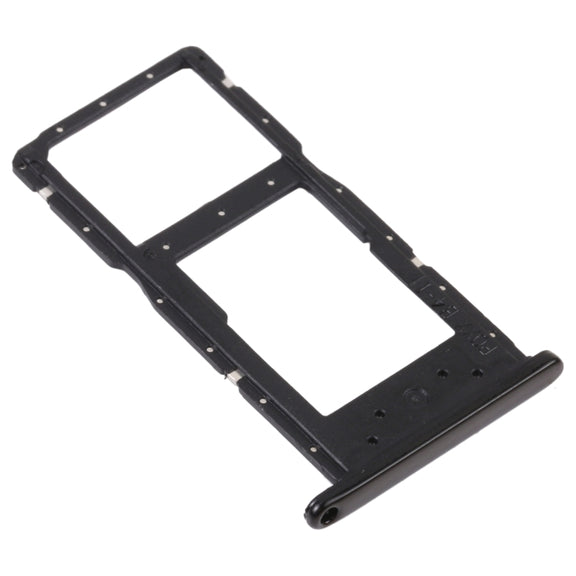 SIM Card Tray + SIM Card Tray / Micro SD Card Tray for Honor 9S (Black)