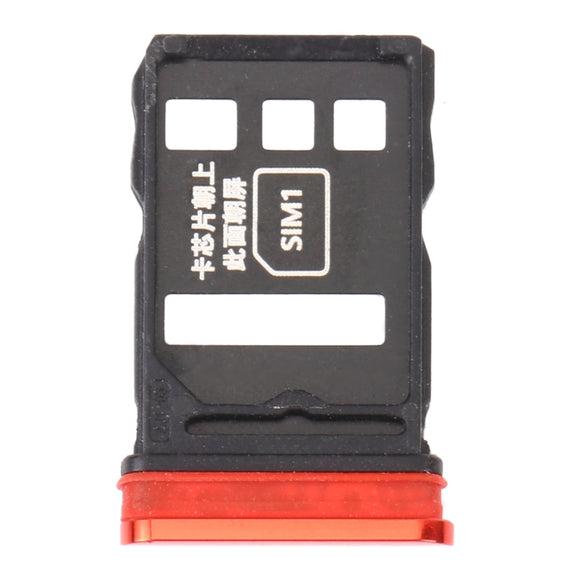 SIM Card Tray + SIM Card Tray for Huawei Nova 6 (Red)