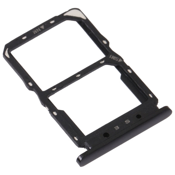 SIM Card Tray + NM Card Tray for Huawei Nova 5 Pro (Black)