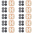 For Huawei Nova 8 SE  10pcs Back Camera Lens (White) - Camera by PMC TechLife | Online Shopping South Africa | PMC TechLife | Buy Now Pay Later Mobicred