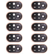 For Huawei Nova 8 5G  10pcs Camera Lens Cover (Gold) - Camera by PMC TechLife | Online Shopping South Africa | PMC TechLife | Buy Now Pay Later Mobicred