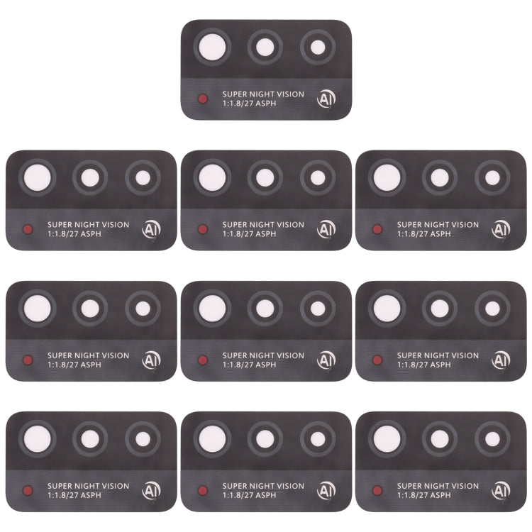 For Honor X10 Max 5G 10pcs Back Camera Lens