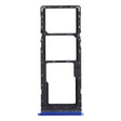 For Tecno Spark 4 / Camon 12 KC2 KC8 CC7 SIM Card Tray + SIM Card Tray + Micro SD Card Tray (Blue) - Card Tray by PMc TechLife | Online Shopping South Africa | PMc TechLife | Buy Now Pay Later Mobicred