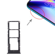 For Tecno Pouvoir 4 Pro / Pouvoir 4 LC7 SIM Card Tray + SIM Card Tray + Micro SD Card Tray (Black)