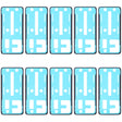 10 PCS Back Housing Cover Adhesive for Xiaomi Redmi K30S - Adhesive Sticker by PMC TechLife | Online Shopping South Africa | PMC TechLife | Buy Now Pay Later Mobicred
