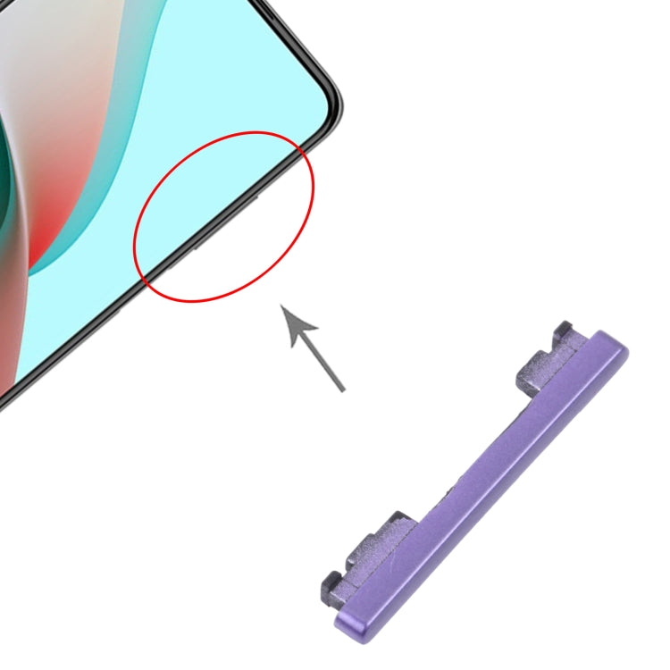 Volume Control Button for Xiaomi Redmi Note 9 5G / Redmi Note 9T M2007J22C M2007J22G J22 (Purple)
