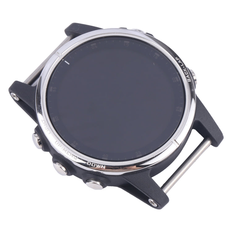 LCD Screen and Digitizer Full Assembly With Frame for Garmin Fenix 5S Plus Sapphire Version(Silver)