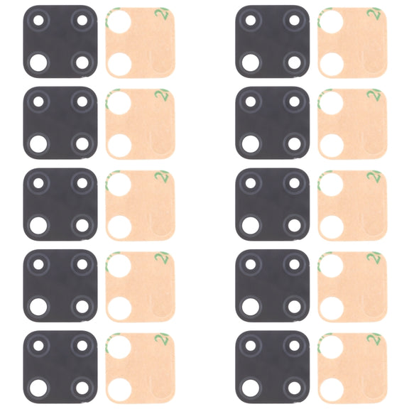 For OPPO Realme C25 RMX3193, RMX3191 10pcs Back Camera Lens