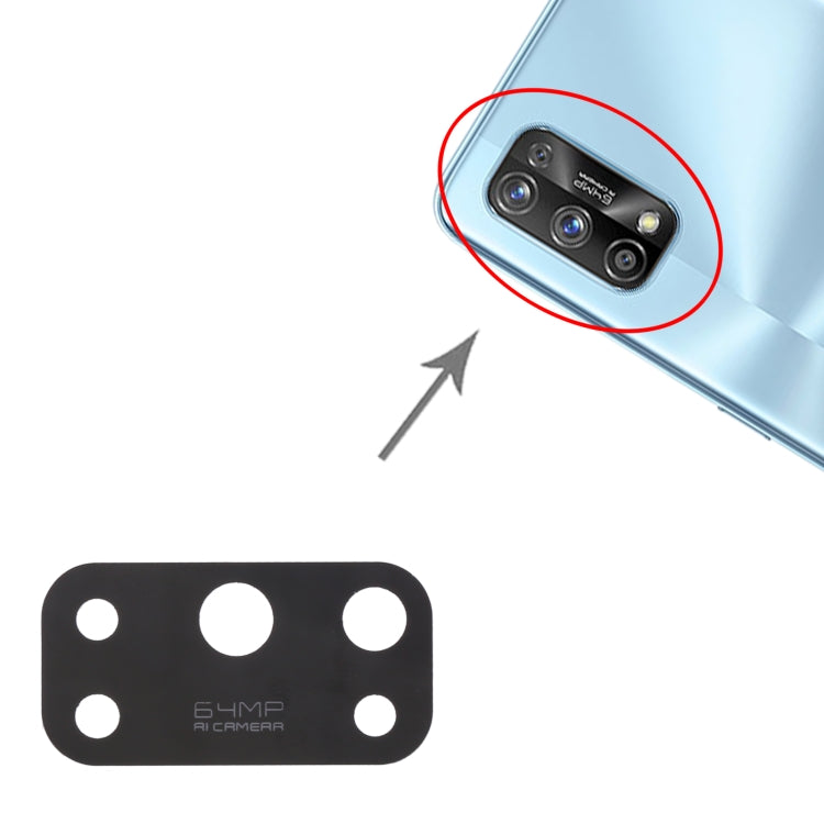 For OPPO Realme 7 Pro RMX2170 10pcs Back Camera Lens