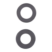 2 PCS Rear Camera Glass Lens Metal Inside Protector Hoop Ring for iPhone 13 / 13 Mini