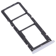 For OPPO Realme 7 (Asia) RMX2151, RMX2163  SIM Card Tray + SIM Card Tray + Micro SD Card Tray (Silver)