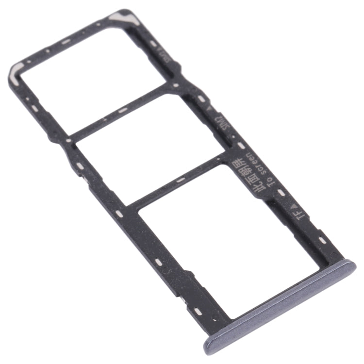 For OPPO Realme C3 RMX2027, RMX2020, RMX2021  SIM Card Tray + SIM Card Tray + Micro SD Card Tray (Grey)