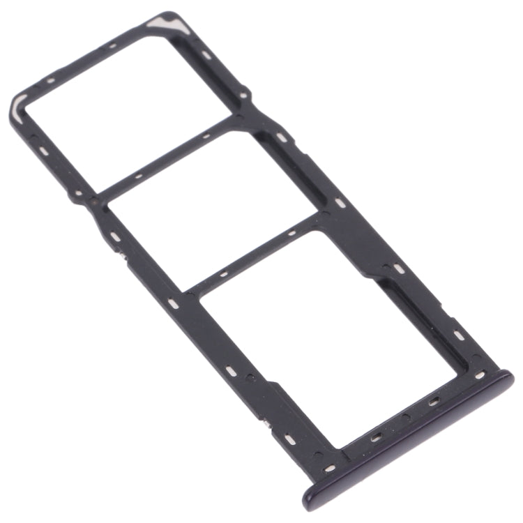 For OPPO A12 CPH2083, CPH2077  SIM Card Tray + SIM Card Tray + Micro SD Card Tray (Black)