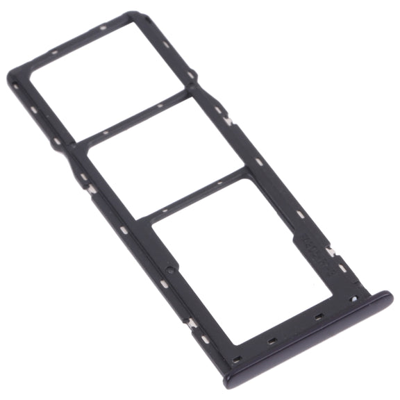 For OPPO A12 CPH2083, CPH2077  SIM Card Tray + SIM Card Tray + Micro SD Card Tray (Black)