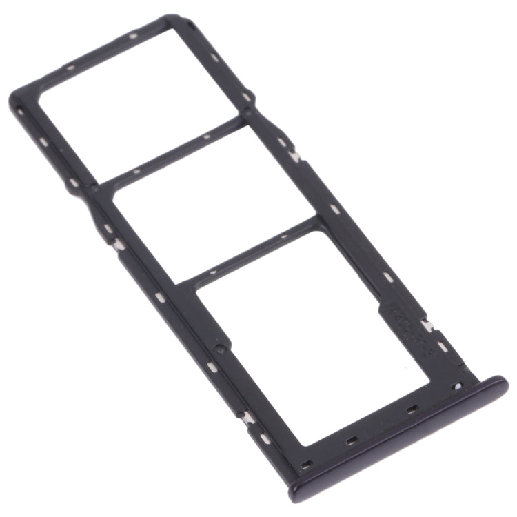 For OPPO A12 CPH2083, CPH2077  SIM Card Tray + SIM Card Tray + Micro SD Card Tray (Black)