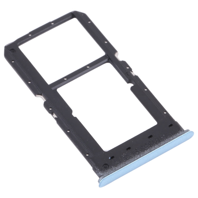 For OPPO K7X / Realme V5 / Realme Q2 PERM00 SIM Card Tray + SIM Card Tray / Micro SD Card Tray (Blue)