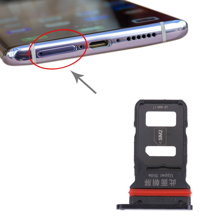 For vivo NEX 3 V1923A, V1923T SIM Card Tray + SIM Card Tray (Black)
