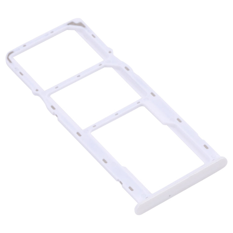 For OPPO Realme 6  SIM Card Tray + SIM Card Tray + Micro SD Card Tray (White)