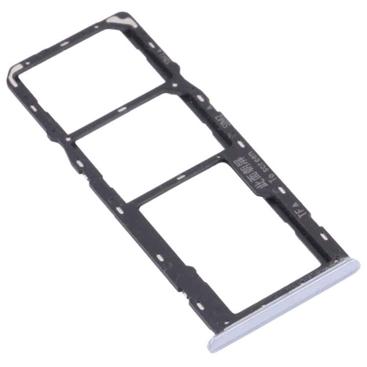 For OPPO Realme Narzo 20  SIM Card Tray + SIM Card Tray + Micro SD Card Tray (Silver)