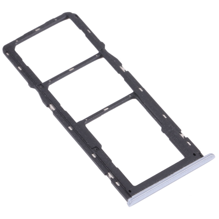 For OPPO Realme Narzo 20  SIM Card Tray + SIM Card Tray + Micro SD Card Tray (Silver)