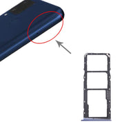 For OPPO Realme C15 RMX2180  SIM Card Tray + SIM Card Tray + Micro SD Card Tray (Blue)