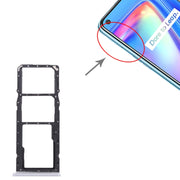 For OPPO Realme 7 (Global)  SIM Card Tray + SIM Card Tray + Micro SD Card Tray (Silver)