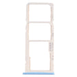 For OPPO A35 CPH2179  SIM Card Tray + SIM Card Tray + Micro SD Card Tray (Blue) - Card Tray by PMc TechLife | Online Shopping South Africa | PMc TechLife | Buy Now Pay Later Mobicred