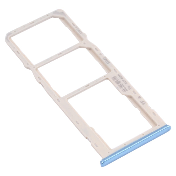For OPPO A35 CPH2179  SIM Card Tray + SIM Card Tray + Micro SD Card Tray (Blue)