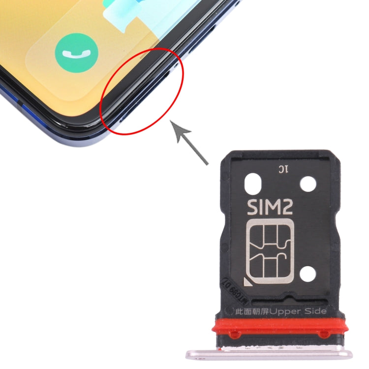 For Vivo S9 V2072A SIM Card Tray + SIM Card Tray (Gold)