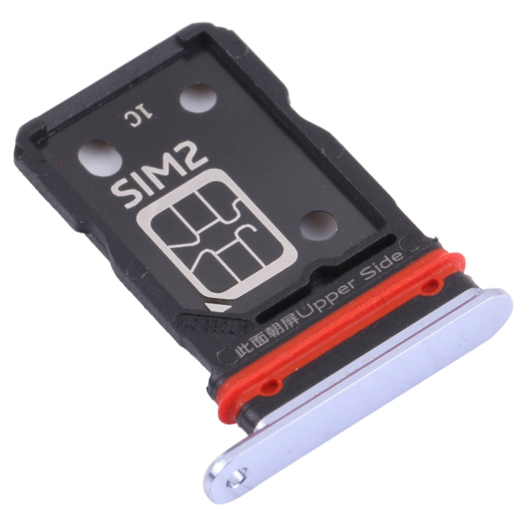 For Vivo S9 V2072A SIM Card Tray + SIM Card Tray (Silver)