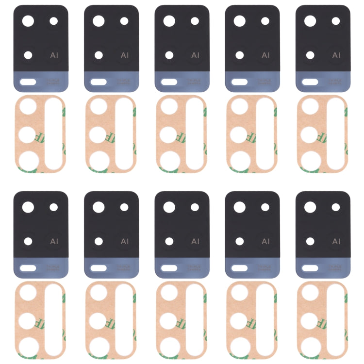 For OPPO A54 4G 10 PCS Back Camera Lens (Black)