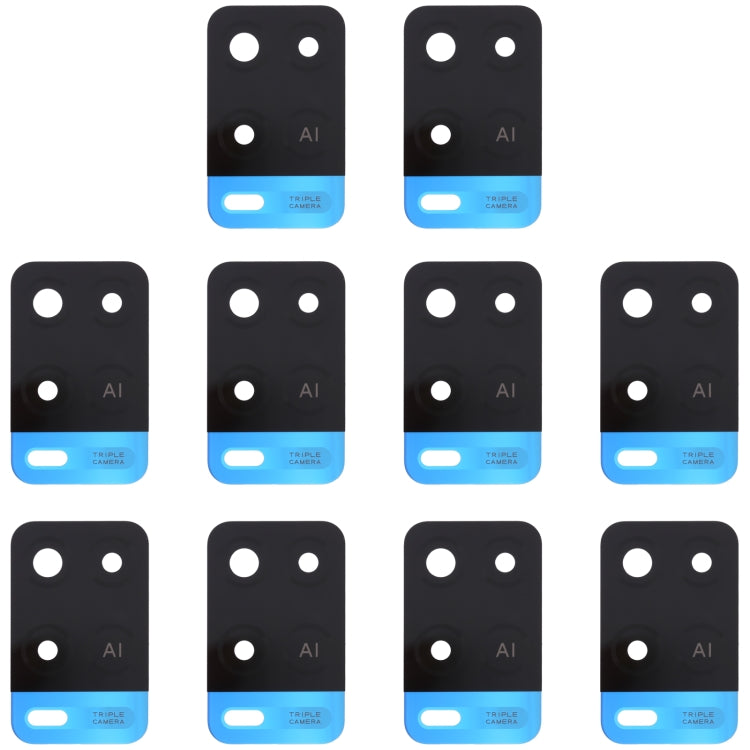 For OPPO A54 4G 10 PCS Back Camera Lens (Blue)