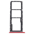 For ZTE Blade V40 Vita SIM Card Tray + SIM Card Tray + Micro SD Card Tray (Red) - free shipping - PMc TechLife - Order now!