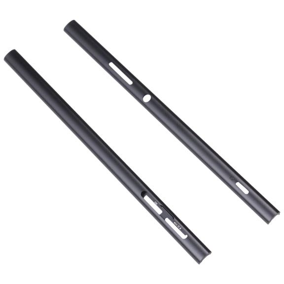 1 Pair Metal Side Part Sidebar For Sony Xperia XA2 Ultra(Black)