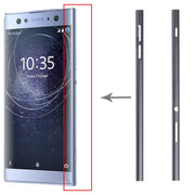 1 Pair Metal Side Part Sidebar For Sony Xperia XA2 Ultra(Black)