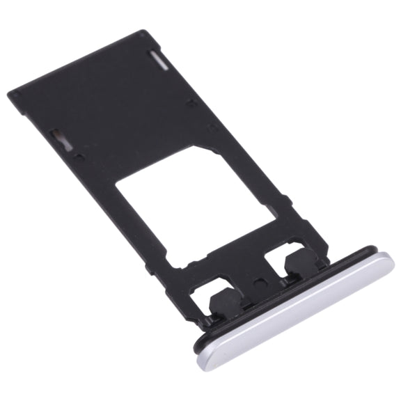 SIM Card Tray + Micro SD Card Tray for Sony Xperia 1 / Xperia XZ4 (Silver)