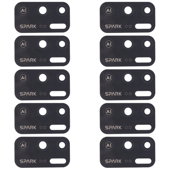 For Tecno Spark 5 Air KD6a 10pcs Back Camera Lens