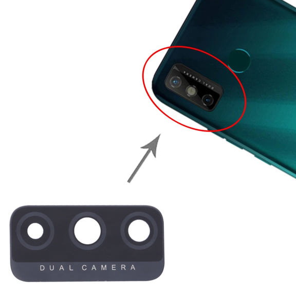 For Tecno Spark 6 Go KE5j, KE5k 10pcs Back Camera Lens
