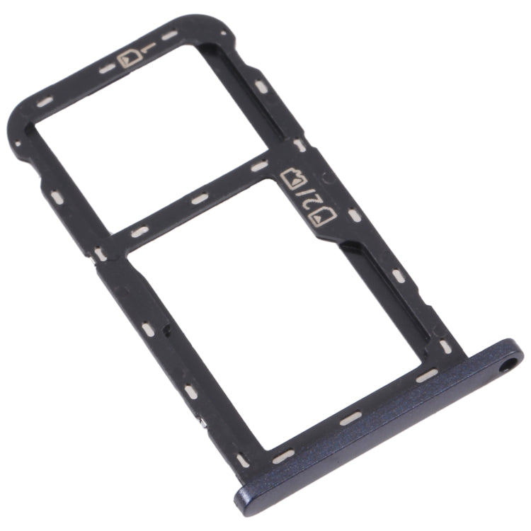 For ZTE Blade A72 SIM Card Tray + SIM Card Tray / Micro SD Card Tray (Grey)