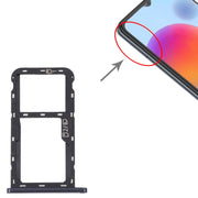 For ZTE Blade A72 SIM Card Tray + SIM Card Tray / Micro SD Card Tray (Grey)